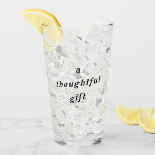 Ein durchdachtes Geschenk Quirky Pun Gift Friends  Glas