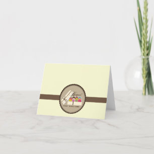 Ein Dutzend Franzosen Macarons Bonjour Notecard