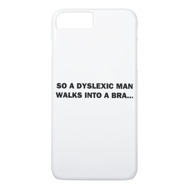 Ein Dyslexer läuft in eine Bra Case-Mate iPhone Hülle (Rückseite)