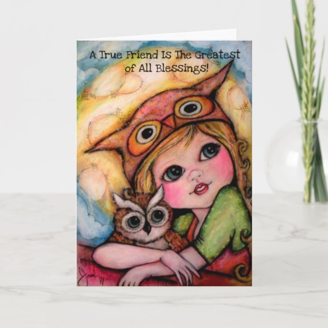 Ein echter Freund ist der Bestste aller Segnungen! Karte (Vorderseite)