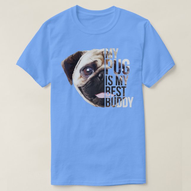 Ein echter Freund MOPS MOPS spendet Hund Lover T-Shirt (Design vorne)