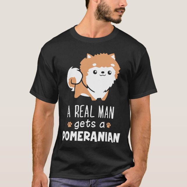 Ein echter Mann bekommt einen Spitz T-Shirt (Vorderseite)