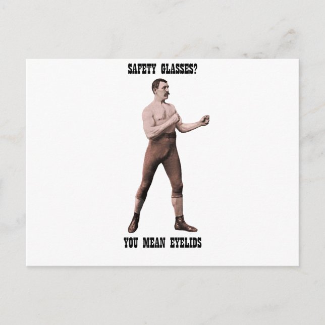 Ein echter, übermäßig männlicher Mann Postkarte (Vorderseite)