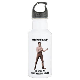 Ein echter übermäßig männlicher Mann Trinkflasche