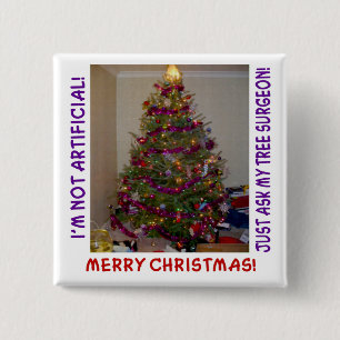 Ein echter Weihnachtsbaum Button