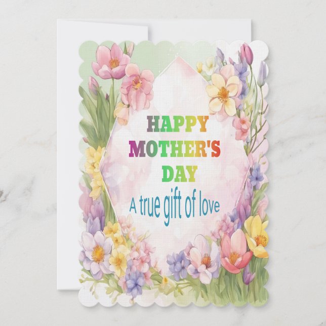 Ein echtes Geschenk der Liebe Einladung (Vorderseite)