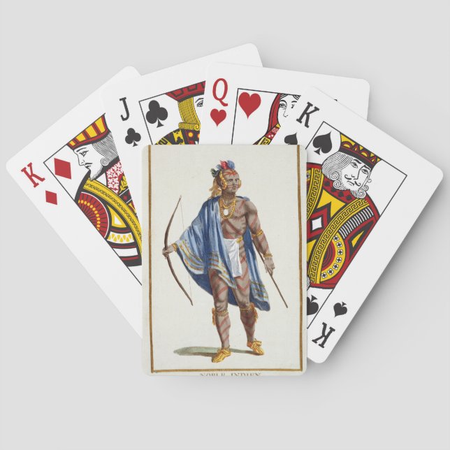 Ein Edelinder aus der Ottawa Nation, 1780 (Colou Spielkarten (Rückseite)