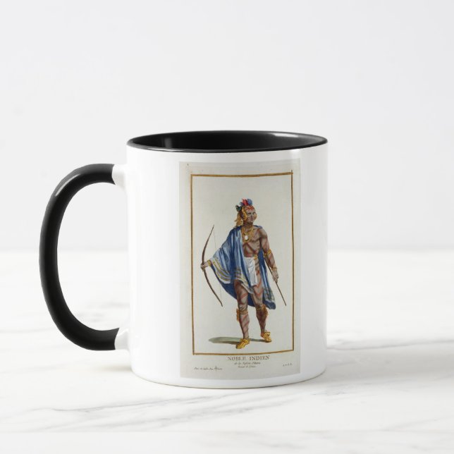 Ein edler Inder von der Ottawa-Nation, 1780 (colou Tasse (Links)