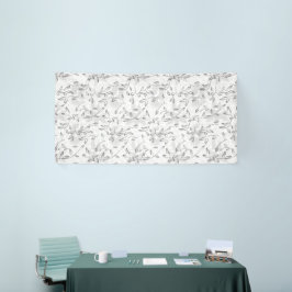 Ein edles, schwarz-weißes Blumenmotiv, Highlighti Banner