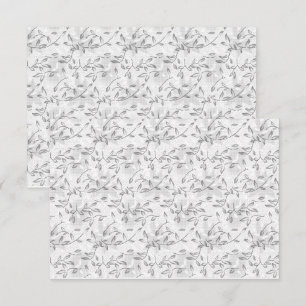 Ein edles, schwarz-weißes Blumenmotiv, Highlighti Dankeskarte