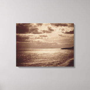 Ein Effekt des Sun, Normandie c.1857 (Sepia-Foto Leinwanddruck