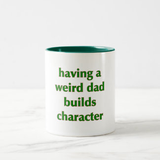 Ein eigenartiger Vater erstellt Zeichen - Tasse