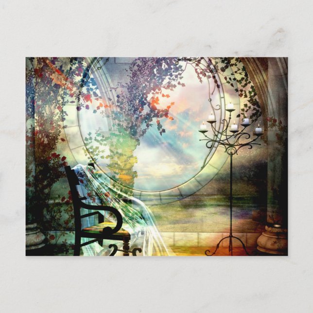 EIN EIGENES ZIMMER POSTKARTE (Vorderseite)