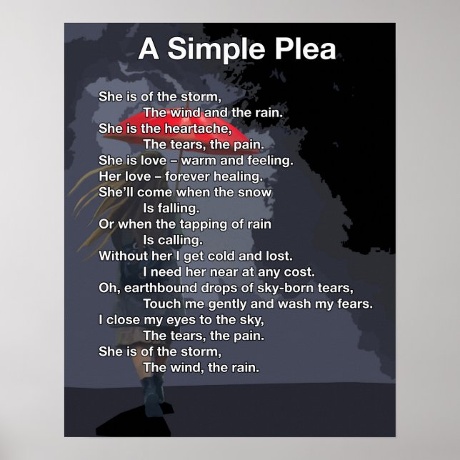 Ein einfacher Appell Poster (Vorne)