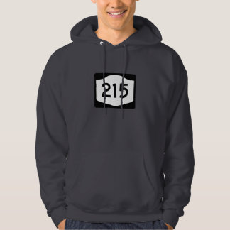Ein einfacher Hoodie mit phillys Postleitzahl 215