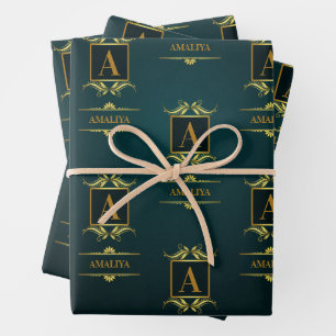 Ein einfacher, personalisierter und einzigartiger  geschenkpapier set