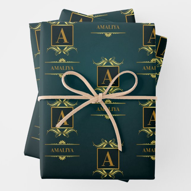 Ein einfacher, personalisierter und einzigartiger  geschenkpapier set (Beispiel)