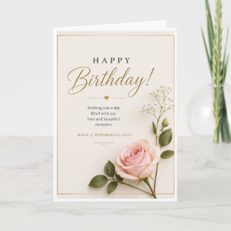 Ein einfacher und eleganter Geburtstag Karte