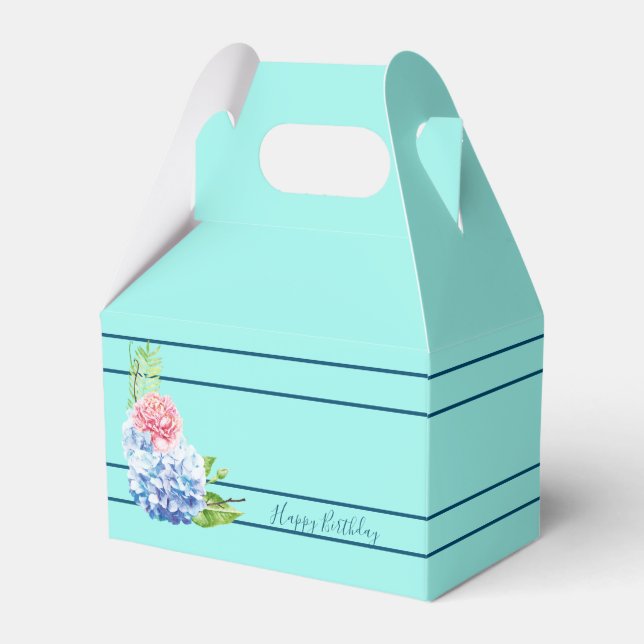 Ein einfaches Blumendesign-Gefälligkeitsfeld Geschenkschachtel (Vorderseite)