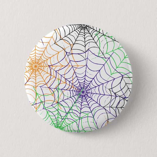 Ein einfaches Halloween-Webmuster Button (Vorderseite)
