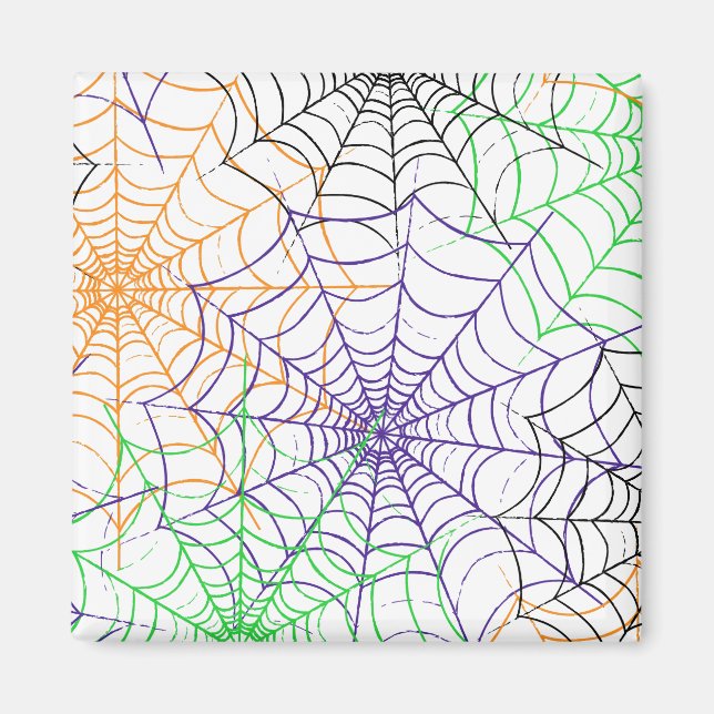 Ein einfaches Halloween-Webmuster Magnet (Vorne)