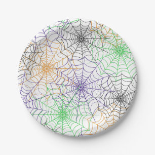 Ein einfaches Halloween-Webmuster Pappteller