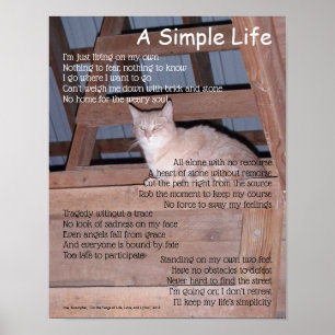 Ein einfaches Lebensgedicht Poster