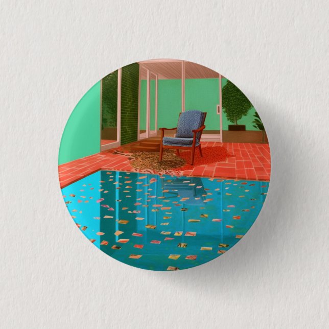 Ein einfaches modernes Knopf, Abzeichen, Pin  Button (Vorderseite)