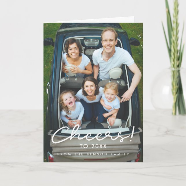 Ein einfaches neues Jahr 2026 Feiertagskarte (Vorderseite)