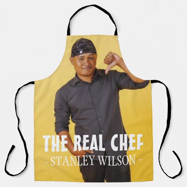 Ein einfaches personalisiertes Geburtstagsgeschenk Schürze (Vorderseite)