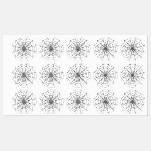Ein einfaches Spinnennetz Etiketten