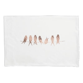 Ein einfaches und modernes Imitat mit Kupfer-Vögel Kissenbezug