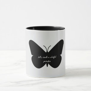 Ein einfaches Zitat in einem einfachen Schmetterli Tasse