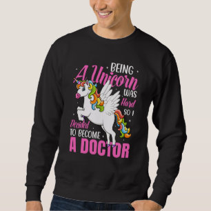 Ein Einhorn-Mediziner Medizinstudenten Sweatshirt