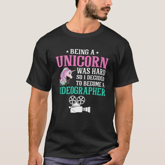 Ein Einhorn zu sein war schwer, entschied ich mich T-Shirt (Vorderseite)