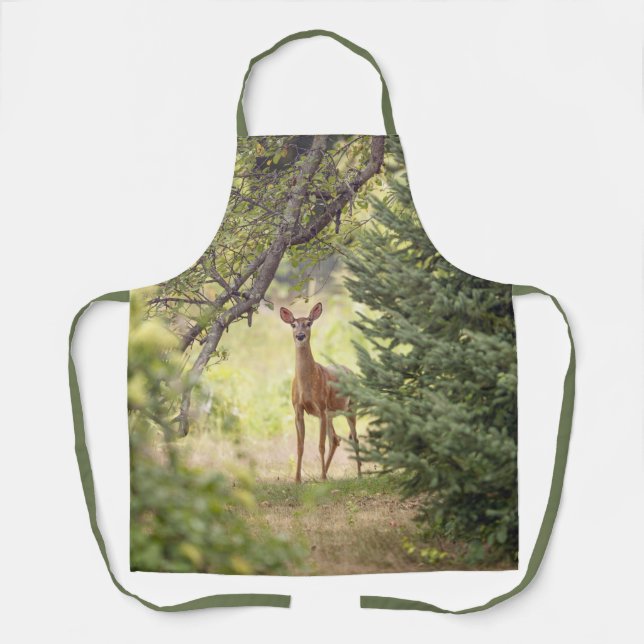 Ein einsamer Hirsch Schürze (Vorderseite)