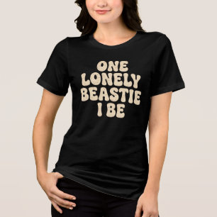 Ein einsames kleines Tier im Vintage Stil der 70er Tri-Blend Shirt