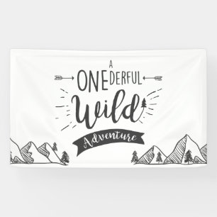 Ein eintöniger Wilder Adventure Birthday Banner Bo
