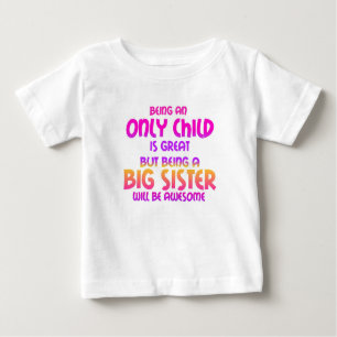 Ein Einzelkind zu sein ist groß, Lila Baby T-shirt