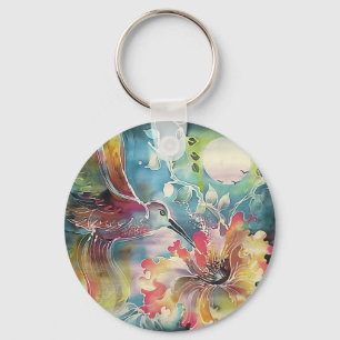 Ein einzelner Kolibri Schlüsselanhänger