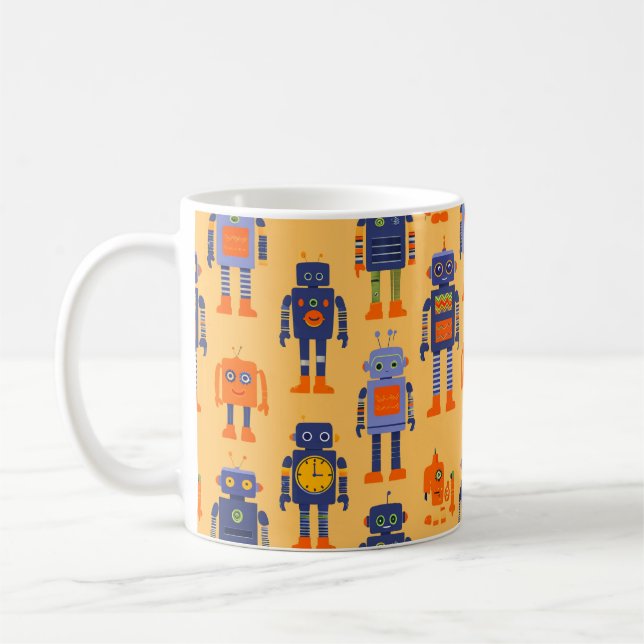 ein einzigartiger und lustiger Roboter. Kaffeetasse (Links)