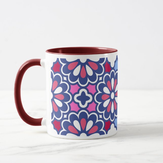 Ein einzigartiges Musterdesign Tasse (Links)