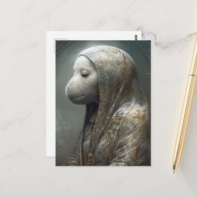Ein einzigartiges Schloss in Robes Postkarte (Vorderseite/Rückseite Beispiel)
