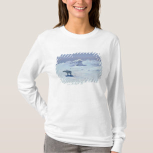 Ein Eisbär, der in Moonlit Nacht, 1899 jagt T-Shirt
