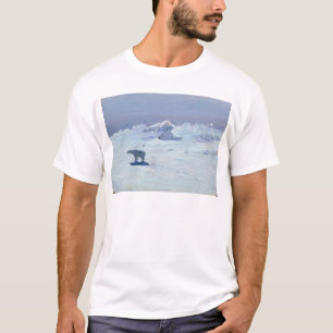 Ein Eisbär, der in Moonlit Nacht, 1899 jagt T-Shirt