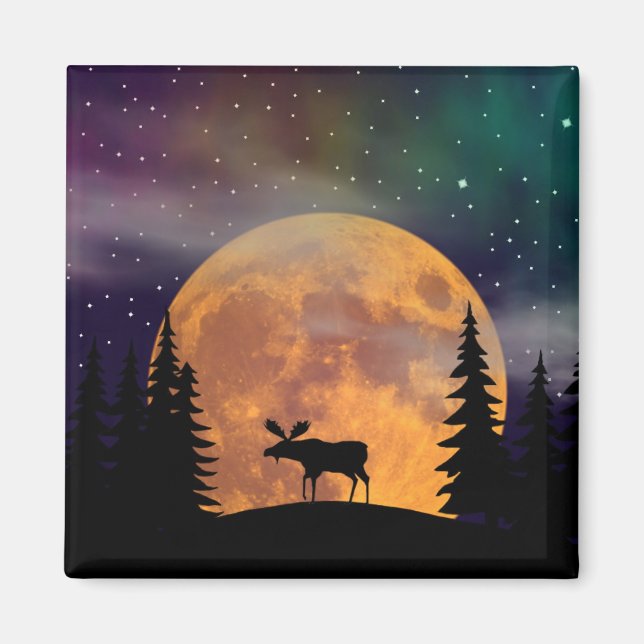 Ein Elch auf der Lose Magnet (Vorne)