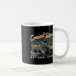 Ein Elch im Grand Teton Nationalpark Vintage Wande Kaffeetasse