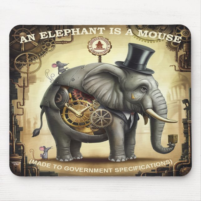 Ein Elefant ist Mousepad (Vorne)