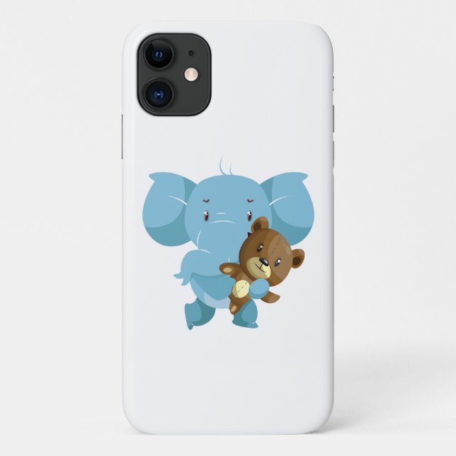 Ein Elefant mit Teddybär Case-Mate iPhone Hülle (Rückseite)