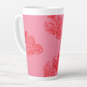 Ein elegantes Blumenarrangement in Rosa und Gold. Milchtasse